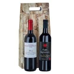 Cantinetta 2 vini rossi: 1 Vino Negroamaro di Puglia I.G.T., 1 Renaro Rosso I.G.T. Lazio
