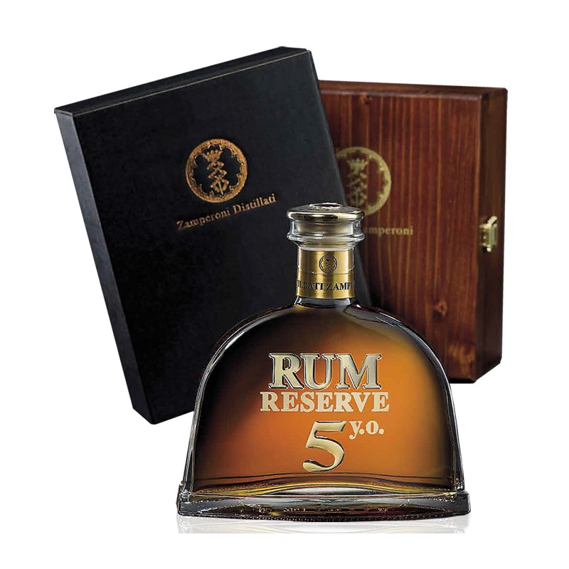 Zamperoni - Rum Riserva 5 anni 70 cl in Cassetta legno