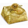 Panettone Flamigni artigianale classico con glassa di mandorle e nocciole 1kg incarto Oro