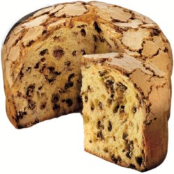 Panettone Flamigni artigianale classico con glassa di mandorle e nocciole 1kg incarto Oro