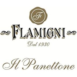 Panettone Flamigni artigianale classico con glassa di mandorle e nocciole 1kg incarto Oro