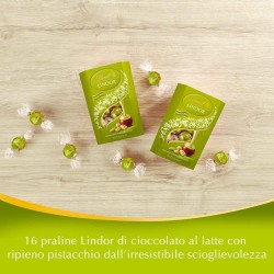 Lindt Lindor Praline di Cioccolato al Latte con Ripieno Pistacchio