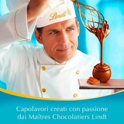 Lindt Lindor Praline di Cioccolato al Latte con Ripieno al Caramello Salato, 16 Cioccolatini