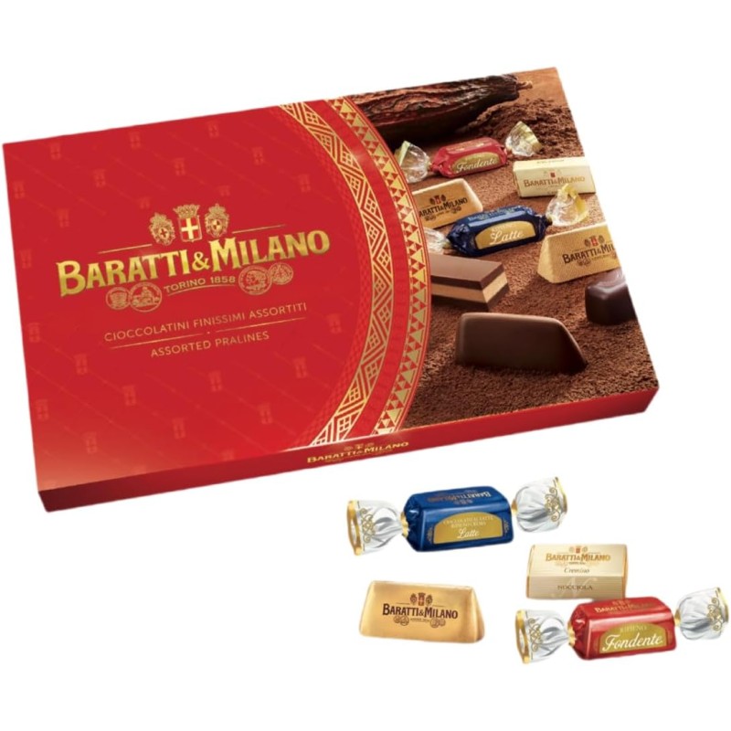 Baratti & Milano - Confezione Cioccolato Idea Regalo (Scatola Cioccolatini) 230gr Baratti & Milano - Confezione Cioccolato Idea Regalo (Scatola Cioccolatini) 230gr