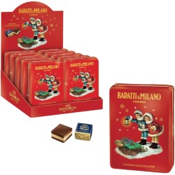 Baratti & Milano - Confezione Regalo Mini Latta Natalizia da 90 gr