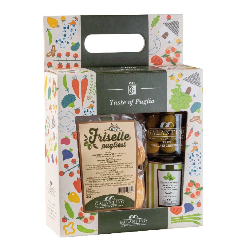 Taste of Puglia Aperitivo – Confezione regalo Galantino | Olio | MistriStrenne Taste of Puglia Aperitivo – Confezione regalo Galantino | Olio | MistriStrenne
