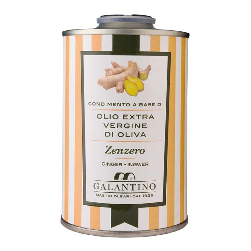 Olio Extra Vergine di Oliva allo Zenzero Galantino (Lattina 250 ml) | Olio | MistriStrenne Olio Extra Vergine di Oliva allo Zenzero Galantino (Lattina 250 ml) | Olio | MistriStrenne