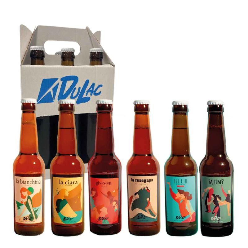 Box Birra Dulac "Giuinot" 6 birre assortite da 33 cl | Birre | MistriStrenne Box Birra Dulac "Giuinot" 6 birre assortite da 33 cl | Birre | MistriStrenne