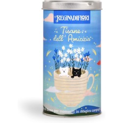 Regina di Fiori - Tisane dell Amicizia. Lattina Decorata con 12 Filtri Assortiti da 3 gr