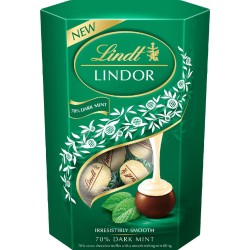 LINDT CORNET LINDOR DARK MINT GR200