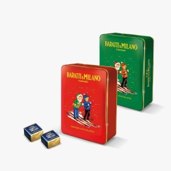 Baratti & Milano - Confezione Regalo Mini Latta Natalizia da 90 gr
