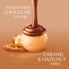 Lindt Lindor Golden Caramel e Nocciola, Praline di Cioccolato Bianco al Caramello e Nocciole, Confezione da 200g | Cioccolatini