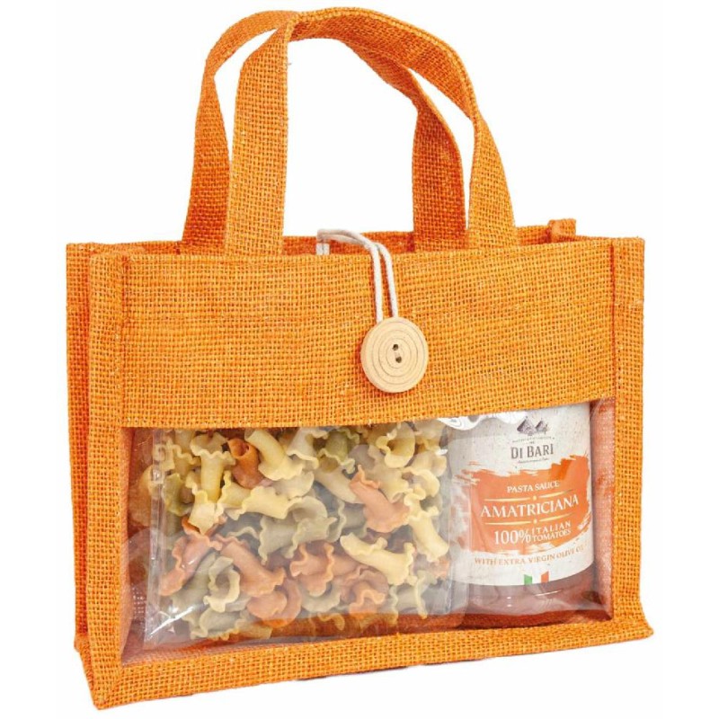 Kit Borsetta Juta Arancio 600 gr | Confezione Natalizia 2026