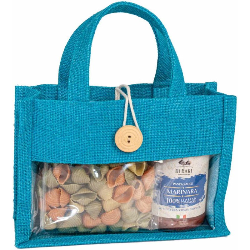 Kit Borsetta Juta Azzurra 600 gr | Confezione Natalizia 2026