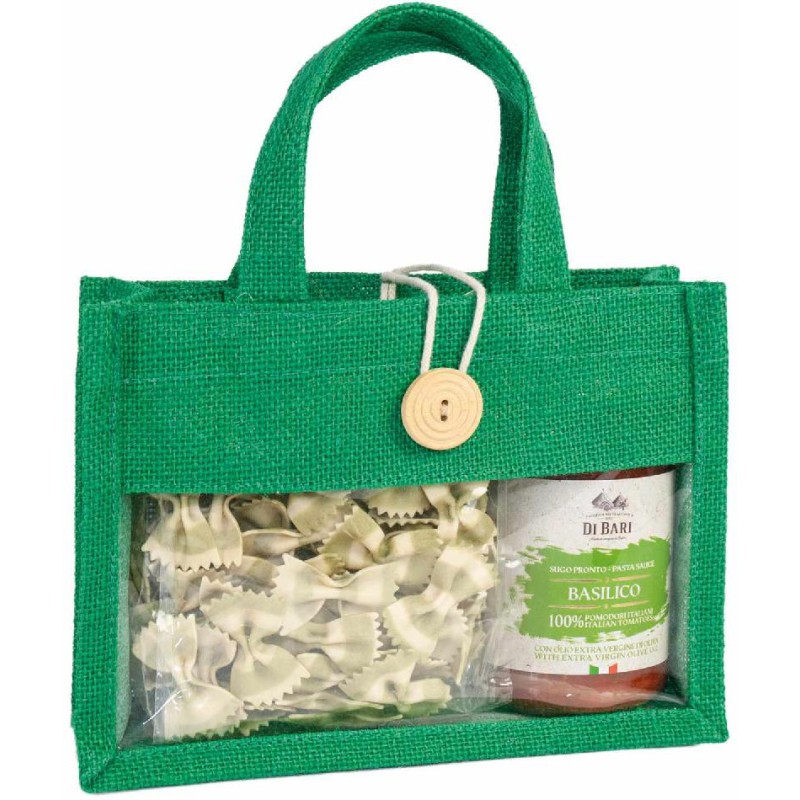 Kit Borsetta Juta Verde 600 gr | Confezione Natalizia 2026