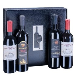 Cassetta 4 vini di Lazio e Puglia | Enoteca
