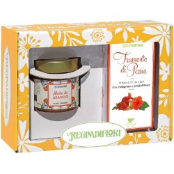 Tramonto di Persia, Scatola Miele di Arancio 250 gr, 15 Filtri Infuso di Frutta e Fiori Bio